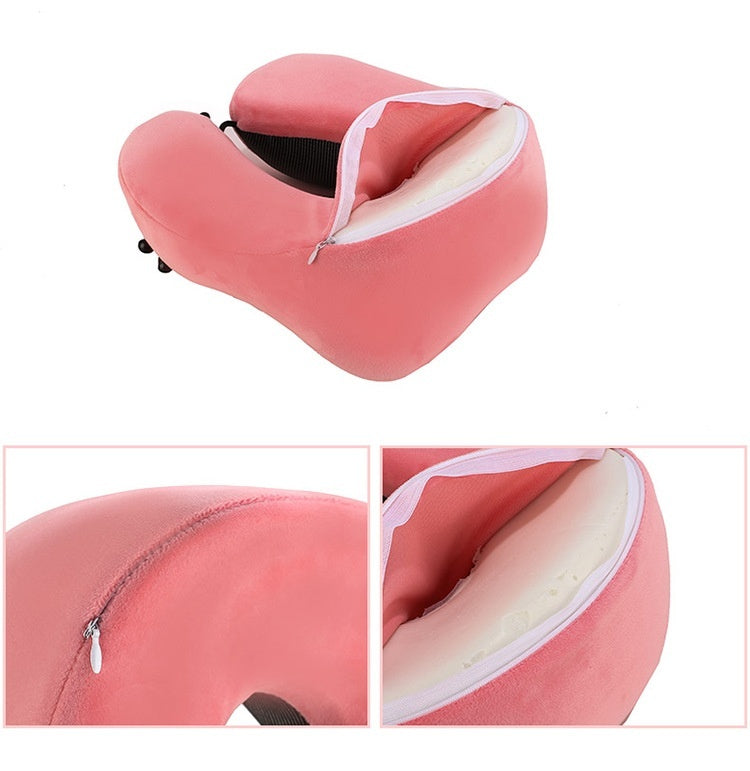 U-shape Pillow Travel Pillow Of Memory Foam Neck Pillow Siesta Neck Pillow Neck Pillow Magnetic Cloth U-shaped Pillow